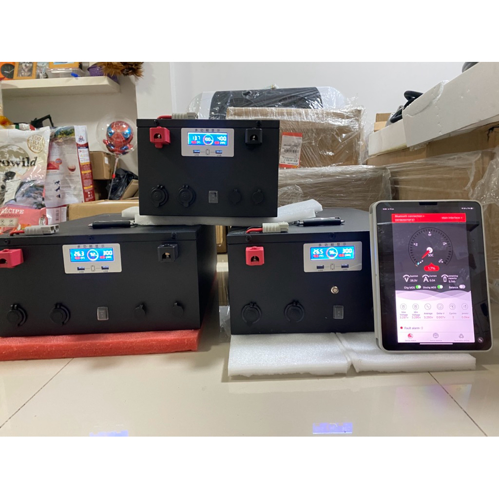 แบตลิเธียม 12v, 24v.พร้อมเครื่องชาร์จไฟบ้าน