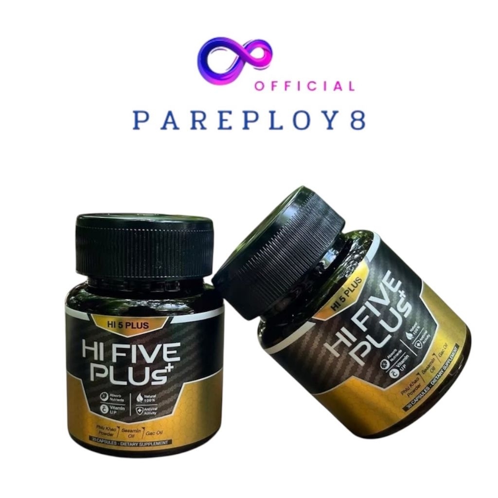 (1แถม​1)Hi 5 Plus HI FIVE PLUS+ ไฮไฟว์พลัส ฟื้นฟูภูมิคุ้มกันบกพร่อง​ 30แคปซูล​