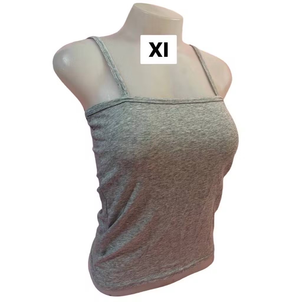 เสื้อเกาะอกมีสายบิ๊กไซส์XL เอวลอย (ผ้าคอตตอน) สาวอวบ​ ใส่สบายไม่ร้อน เนื้อผ้ายืดตามตัว