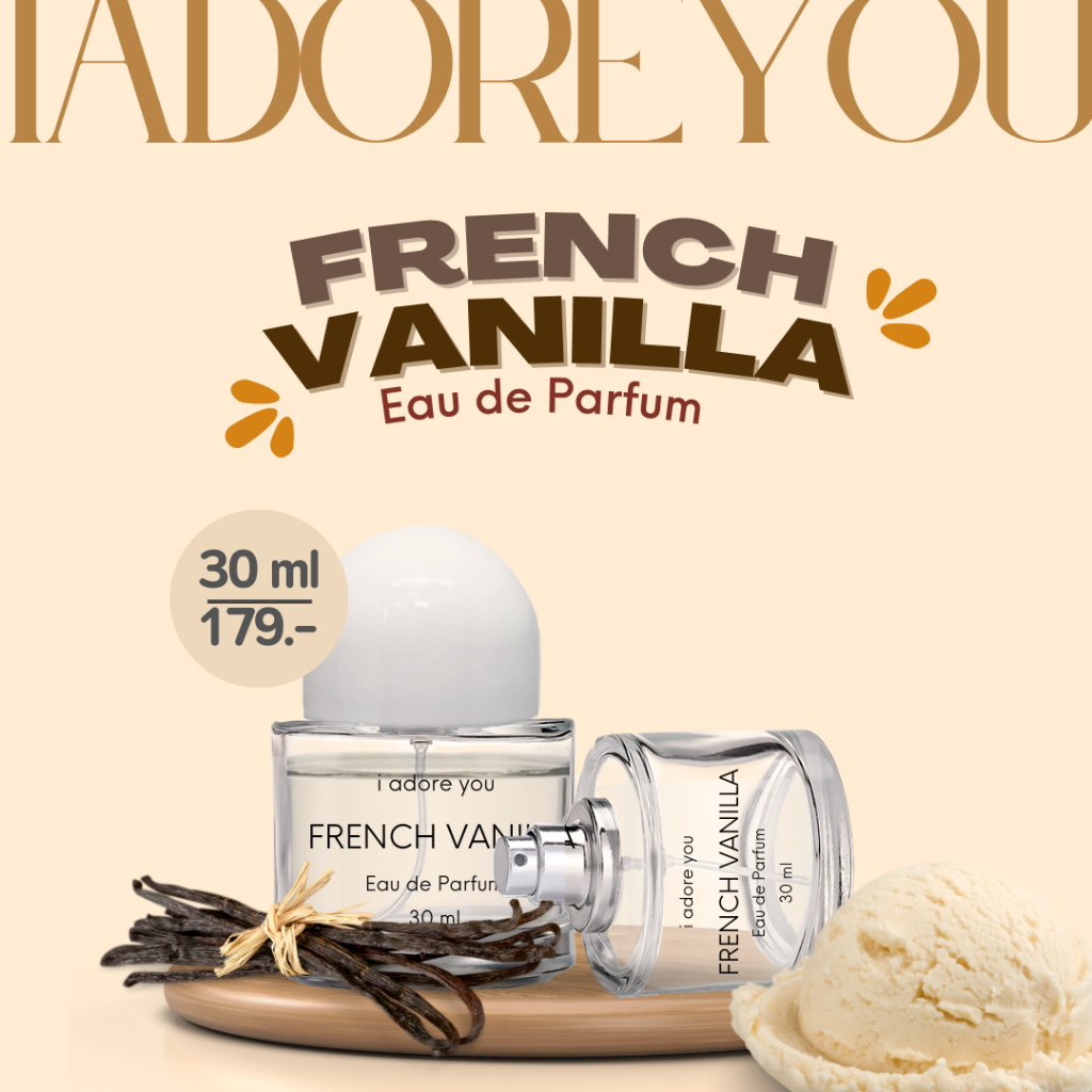 [ขนาดสุดคุ้ม] น้ำหอมอะดอร์ กลิ่น French vanilla หอมละมุน ขนาด chubby size 30 ml