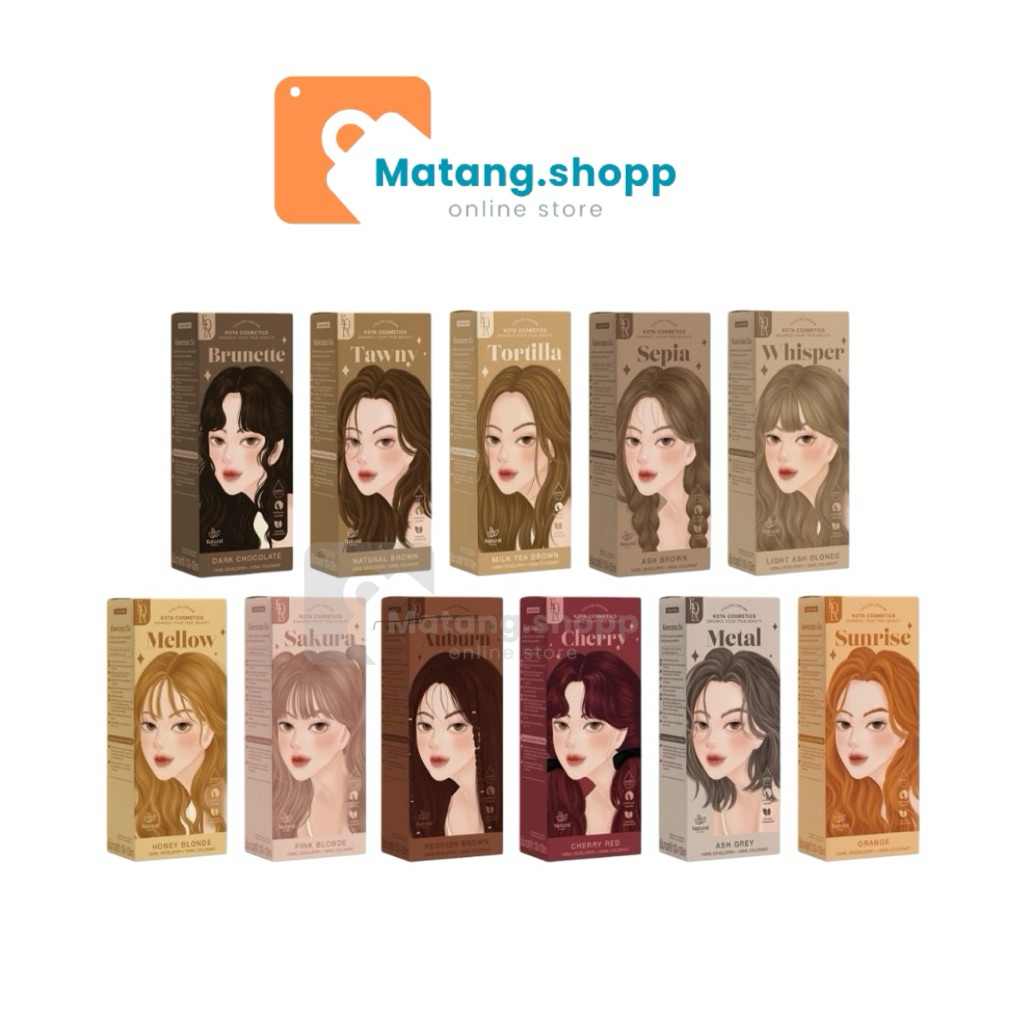 [พร้อมส่ง] ยาย้อมผม KOTA ยาย้อมผมออร์แกนิค KOTA Color Cream เม็ดสีชัด สีติดง่าย กลิ่นหอม