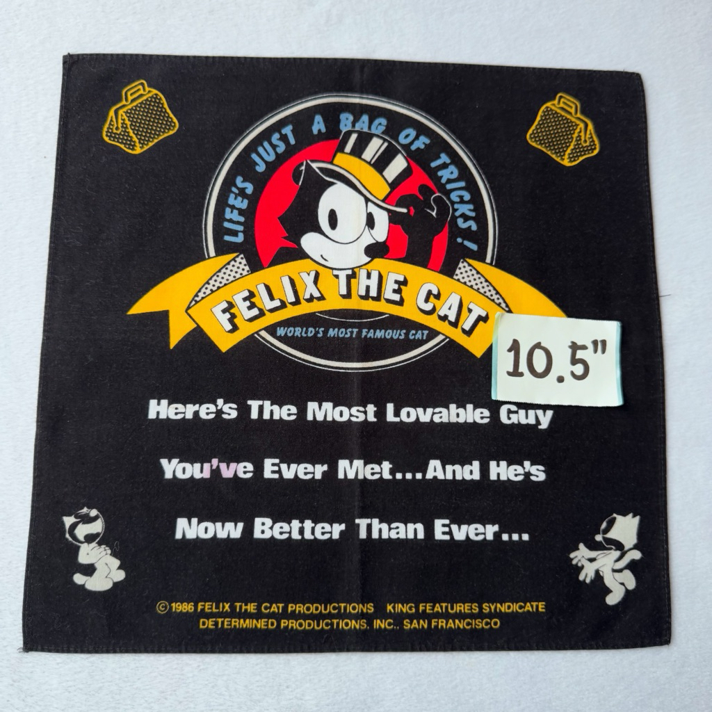 Felix the cat ผ้าเช็ดหน้า ฟิลิกส์เดอะแคท