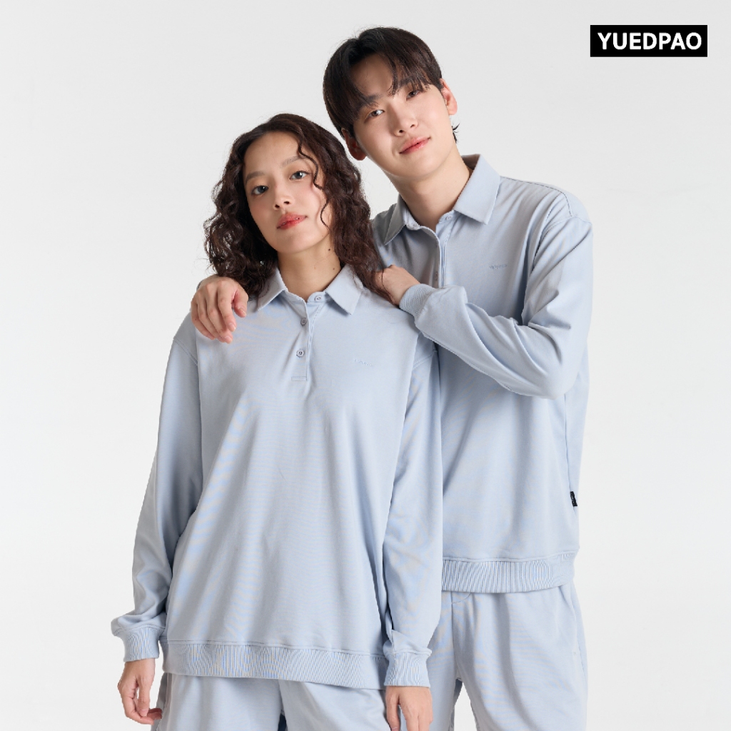 Yuedpao Fleece Air Flow Collection Polo Sweater Shirt เสื้อแขนยาว โปโลแขนยาว สเวตเตอร์ — صورة 8