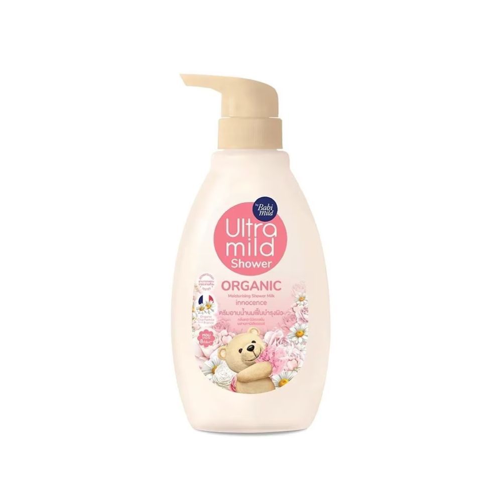 Babi Mild เบบี้มายด์ อัลตร้ามายด์ ครีมอาบน้ำนมฟื้นบำรุงผิว กลิ่นอินโนเซ้นส์ 380 มล.