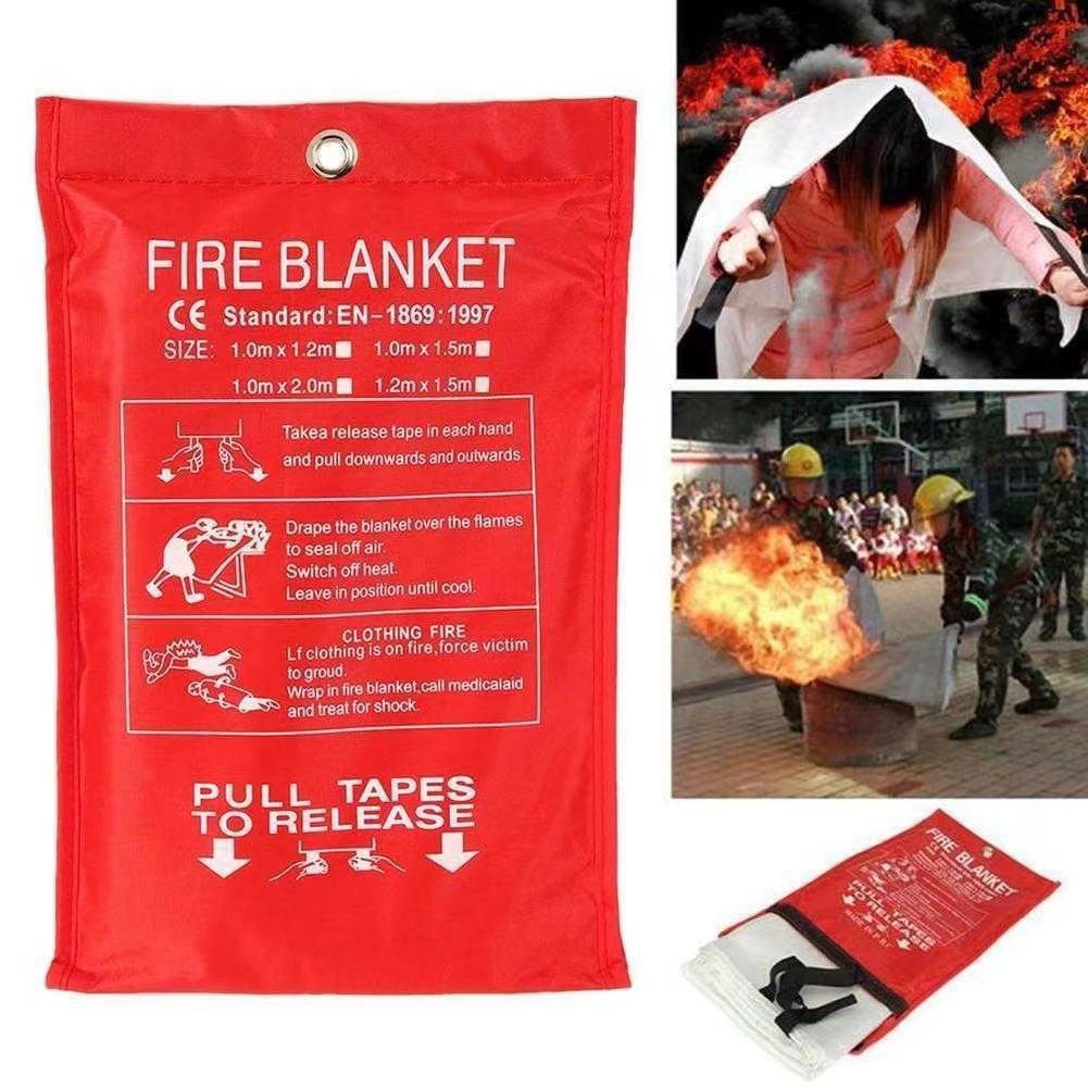 ผ้าห่มกัน ไฟผ้าดับไฟ Fire Blanket เส้นใยแก้วซิลิก้าชนิดพิเศษ