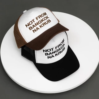 URTHE - หมวกแก็ป ปักลาย รุ่น NOT FROM BANGKOK CAP