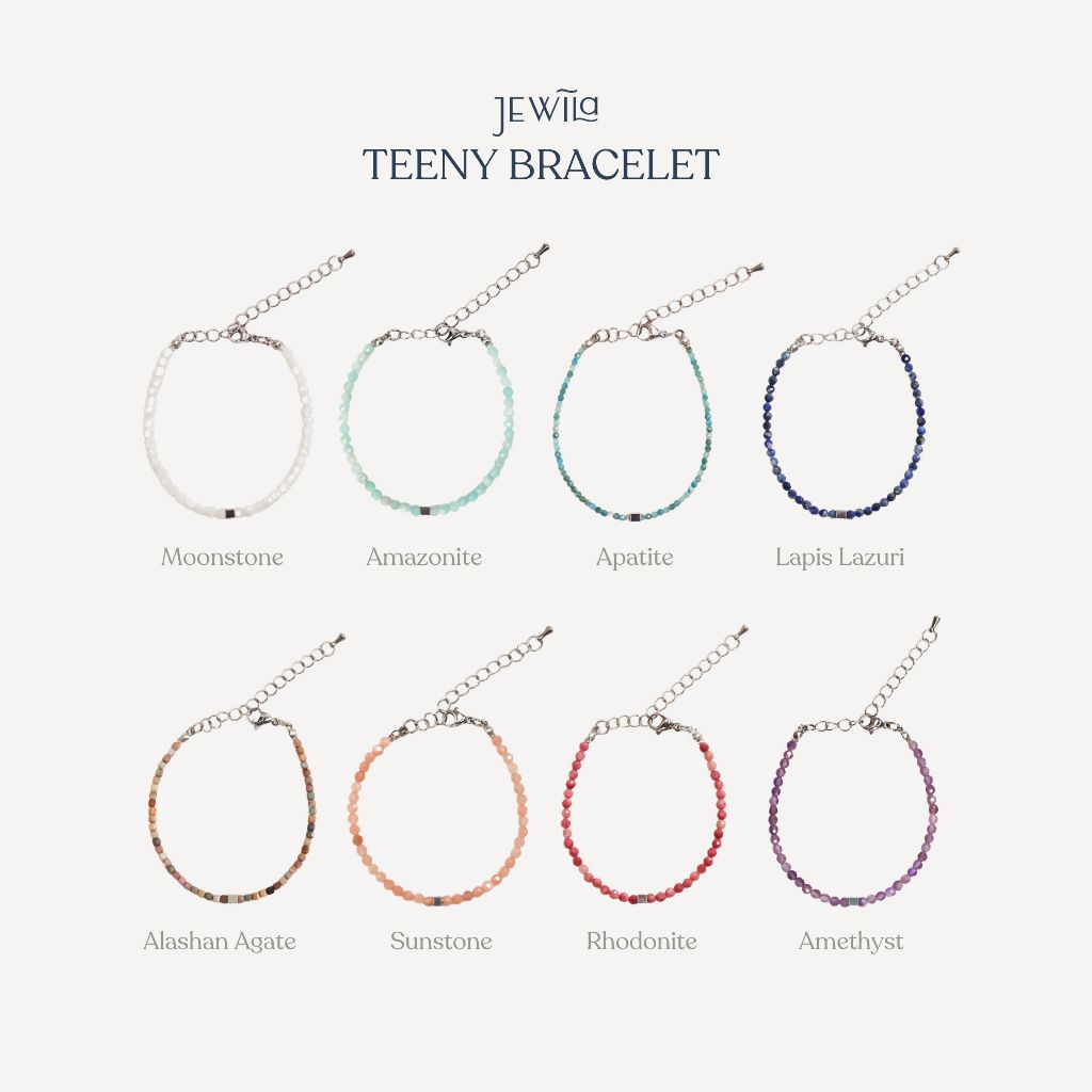 JEWILA Teeny สร้อยข้อมือหินนำโชค 3mm