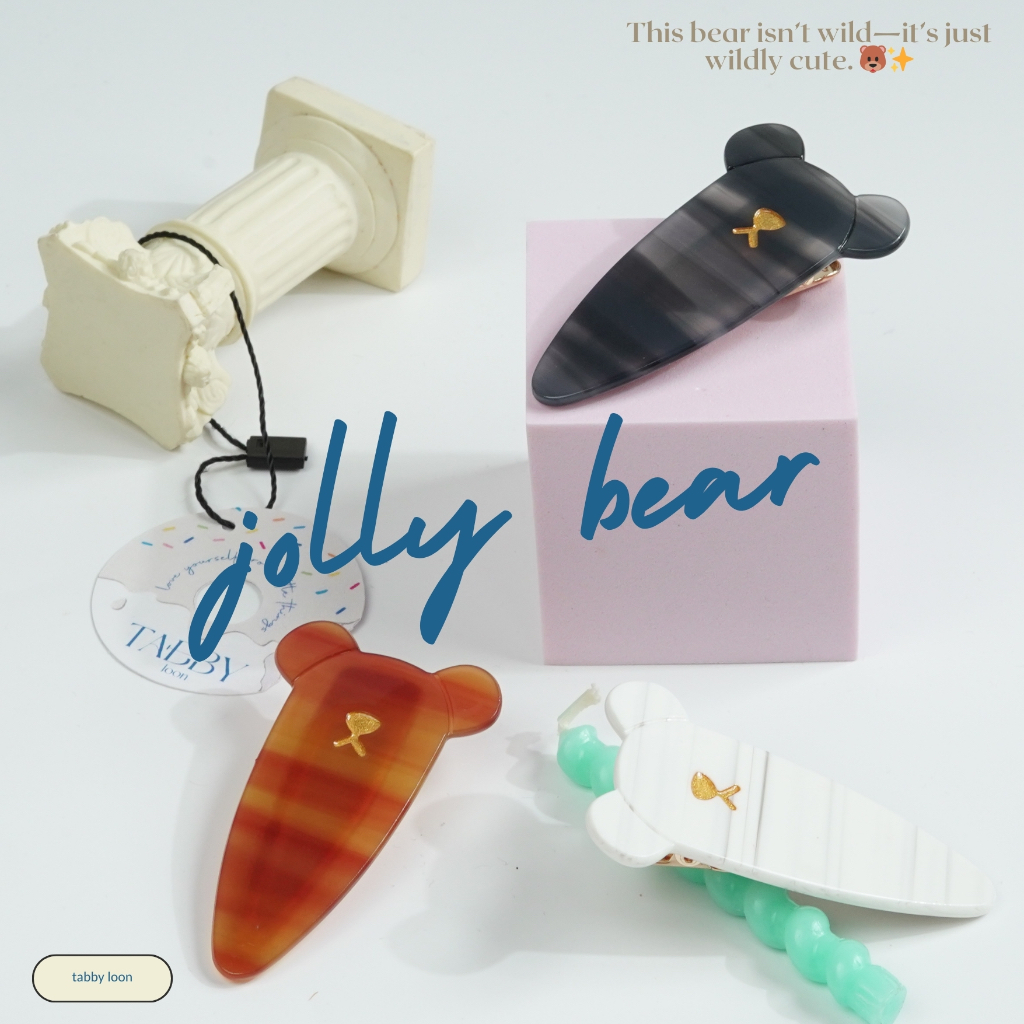 Tabby Loon Jolly Bear กิ๊บติดผมหมี3สี