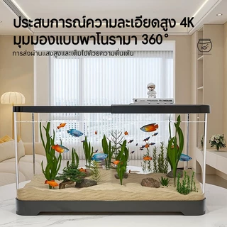 ตู้ปลาใหญ่ ตู้ปลาทอง ตู้ปลามีไฟ ห้องนั่งเล่น บ้าน ภูมิทัศน์ Eco ตู้ปลาจิ๋ว