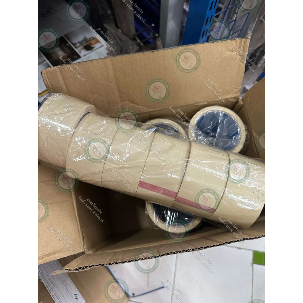 INTER TAPE กระดาษกาว เทปย่น กระดาษกาวเทปย่น 2 นิ้ว ยาว 20 หลา ราคา ถูกที่สุด ดีลบีเคเค แกลเลอรีภาพที่ 4