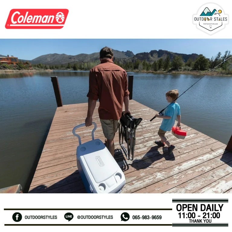 Coleman US 62 QT Xtreme Wheel Cooler / Blue