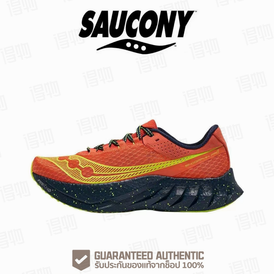 Saucony Endorphin Pro 4 orange รองเท้าผ้าใบ（ของแท้ 100 %）