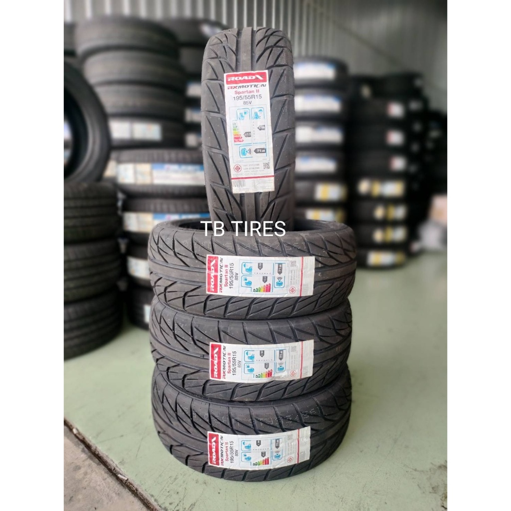ยางรถยนต์ 195/55R15 RXMOTION Spartan II	 // ROADX (ยางใหม่ค้างปี 2024)