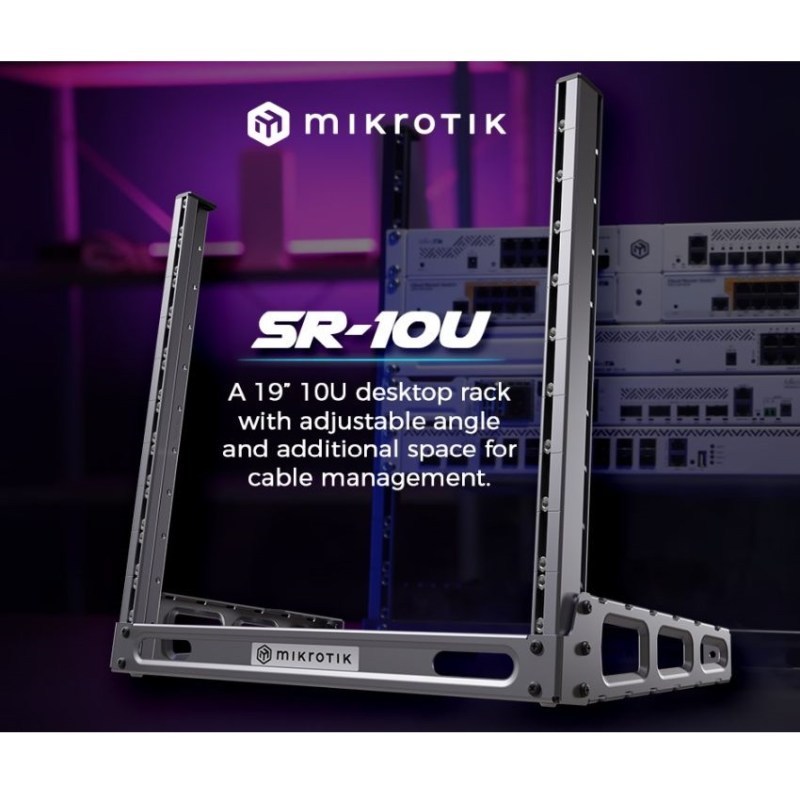 MikroTik Rack-holder SR-10U - 19" 10U desktop rack,Open rack ตู้แร็คเปิด