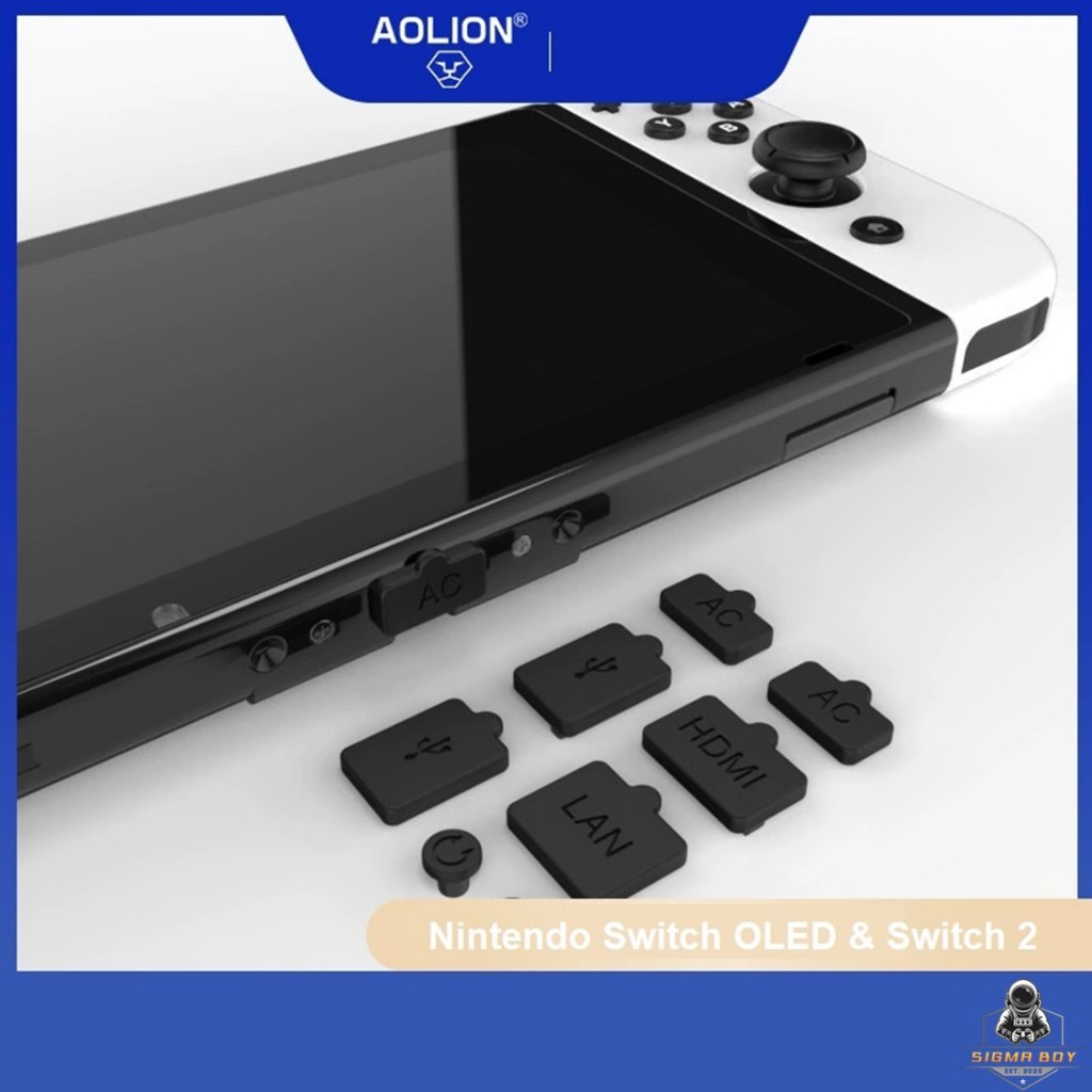 ชุดยางกันฝุ่นเครื่อง Nintendo Switch OLED & Switch2 ชุด 8 ชิ้น