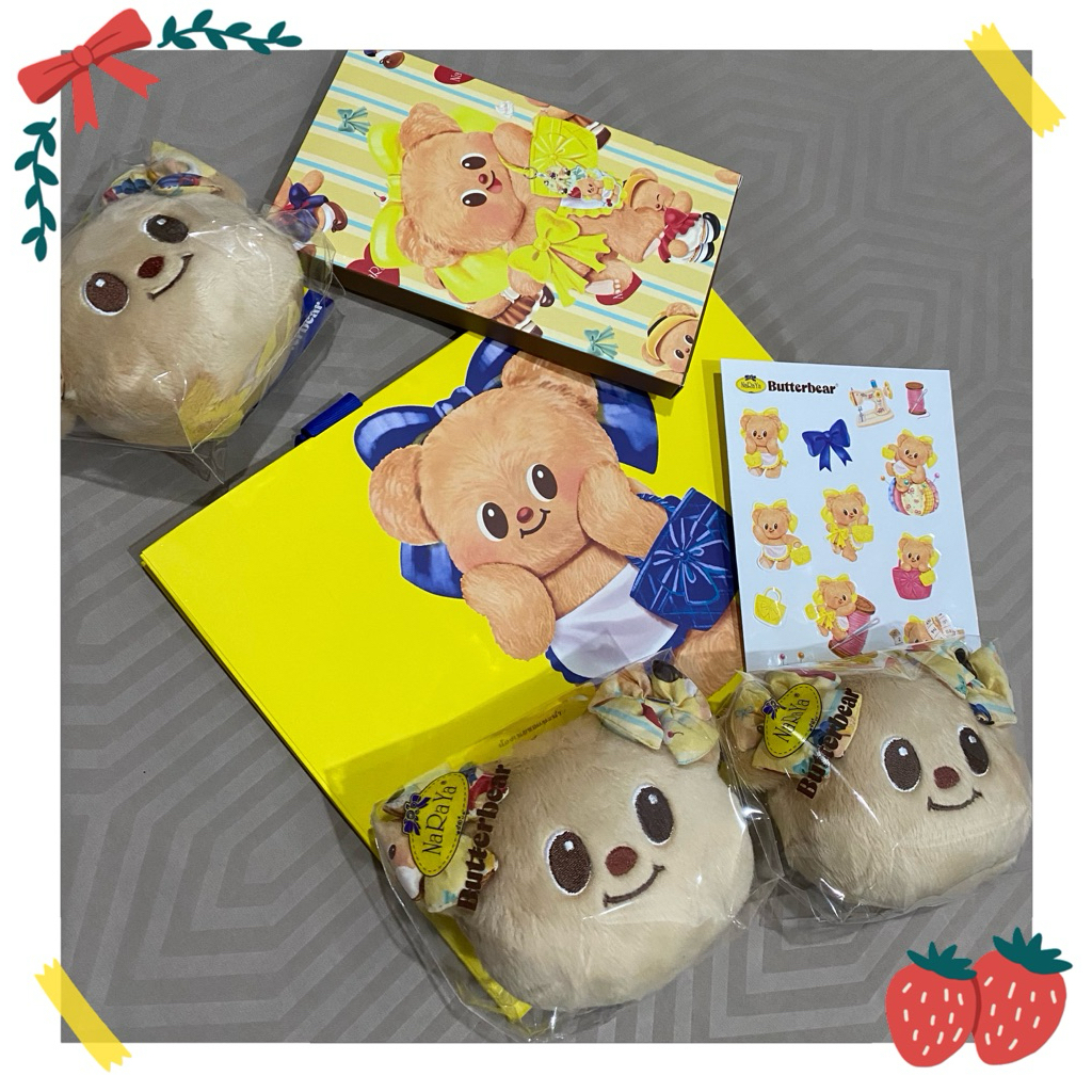 พร้อมส่ง*สินค้า Exclusive Set Naraya x Butterbear 💛สินค้าไม่รวมกล่องพิเศษของNaraya**ใช้สำหรับถ่ายภาพ