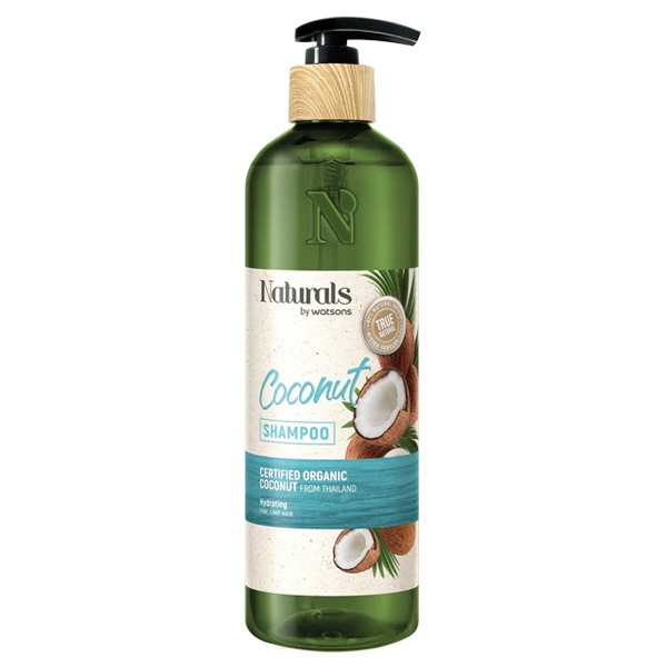 Naturals By Watsons Coconut Shampoo เนเชอรัล บาย วัตสัน โคโคนัท แชมพู 490 มล.