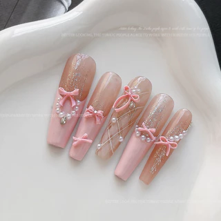 อะไหล่โบว์สวยๆ คละสี นำมาตกแต่งเล็บ ติดของอเนกประสงค์ 50 ชิ้น/ห่อ สินค้าพร้อมส่ง