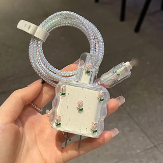 ส่งจากไทย เคส สายชาร์จ ลายการ์ตูนน่ารัก For Apple Power Adapter 20W 18W ตัวถนอมสายชาร์จ Cable Protector กันสายหัก