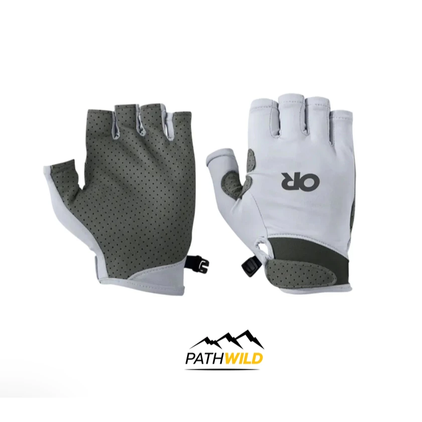 OUTDOOR RESEARCH ACTIVEICE CHROMA SUN GLOVES ถุงมือครึ่งนิ้ว กันแดด ป้องกัน UPF50+ ใช้เดินป่า วิ่งเทรล ระบายอากาศดี