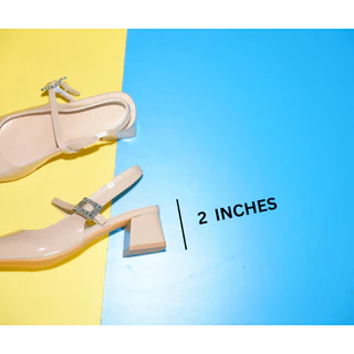 รองเท้าเเฟชั่นผู้หญิงเเบบคัชชูเเฟชั่นเปิดหน้าเท้าส้นปานกลาง No. 15-12 NE&NA Collection Shoes