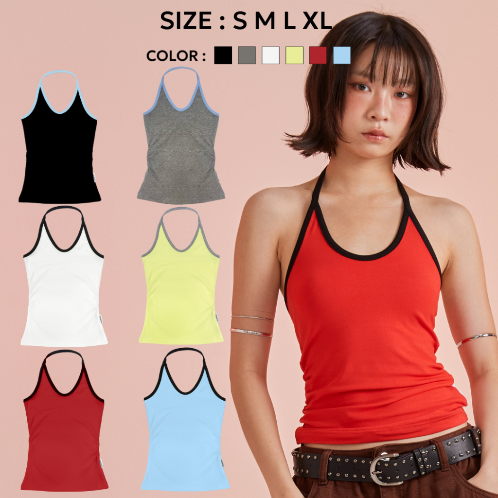 Bemingtop935(S-XL)-Yori Tank – สายเดี่ยวใส่ง่าย ใส่ได้ทุกวัน 🫧