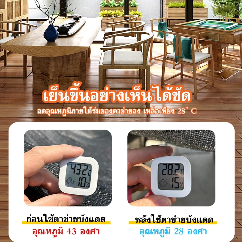 🔥ทนทานถึง50ปี🔥ตาข่ายกรองแสง สแลนกันแดด ตาข่ายกันแดด สแลนกรองแสง สแลนบังแดด ใช้งานอเนกประสงค์ สแลนกรองแสงผืน เกรด AA - รูปที่ 2