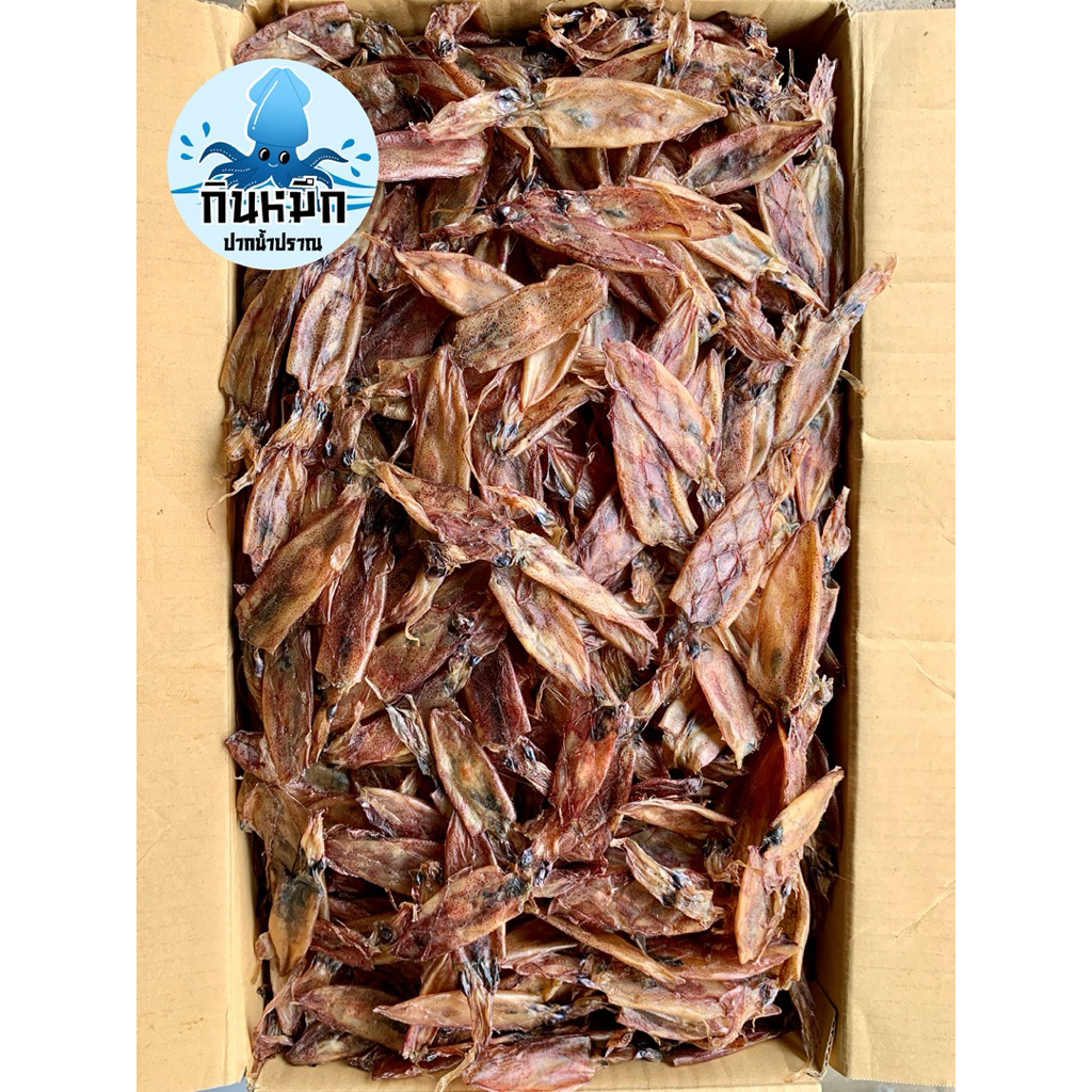 หมึกกะตอย 400 กรัม หมึกกะตอยเรือไดร์ ไม่เค็ม อร่อย สดใหม่