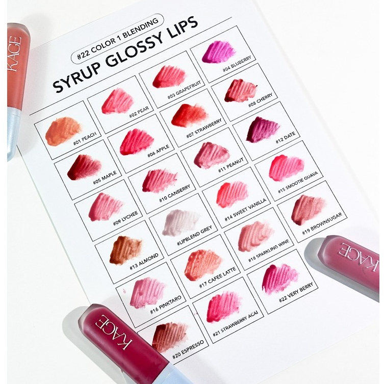 ถูก/แท้/มีไลฟ์ (2 ชิ้น 299.-) มีสีใหม่ ลิป Kage Syrup Glossy Lip คาเกะ ลิปไก่ทอด กลอสไซรัป ลิปกลอส เนื้อกลอส ปากฉ่ำ - ภาพย่อย 3