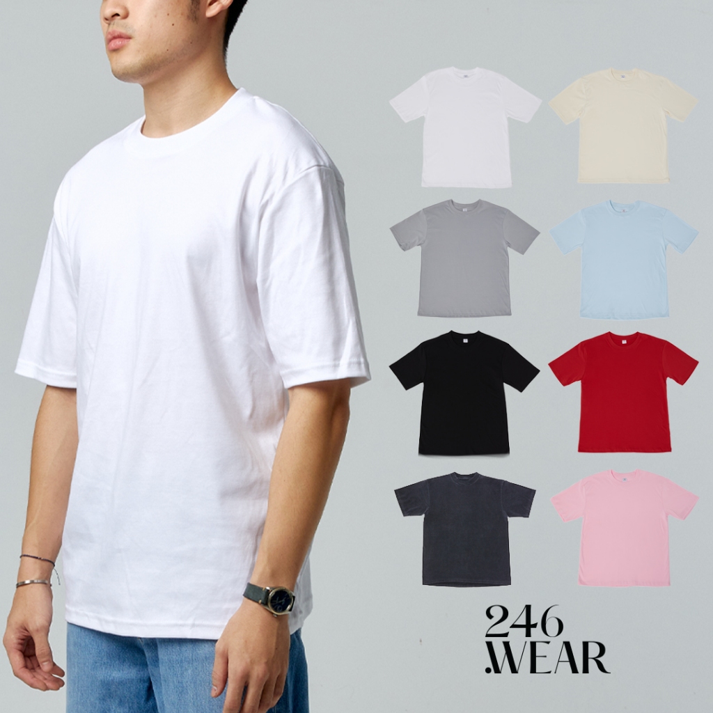 246wear เสื้อยืดคอกลม รุ่นCOTTON40