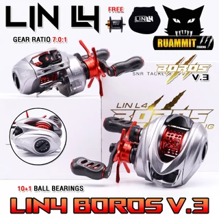 รอกตกปลา รอกหยดน้ำ LIN L4 V.3 รุ่น BOROS ปี 2025 (มีทั้งหมุนซ้ายและหมุนขวา)