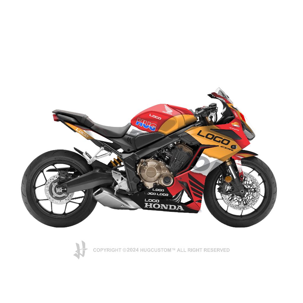 Hugsticker สติ๊กเกอร์ CBR650R ลาย Repsol