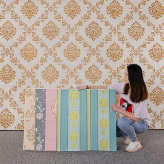 1PCS 70x70cm วอลเปเปอร์ผนัง3d วอลเปเปอร์สวยๆ วอลเปเปอร์ผนัง3d วอลเปเปอร์สวยๆ โฟม สติ๊กเกอร์ติดผนังห้องครัวและห้องน้ำ