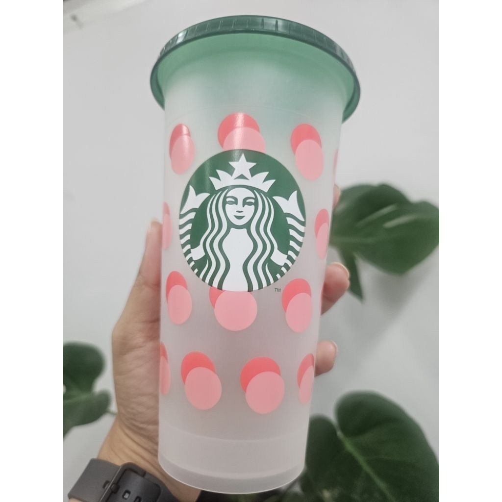 STARBUCKS Blackpink reuseable cup แก้ว พร้อมฝา ไม่มีหลอด