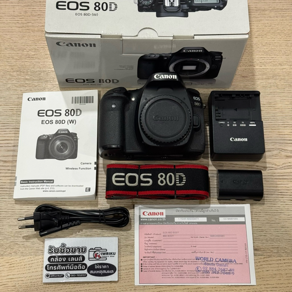 Canon EOS 80D (บอดี้) มือสอง สภาพใช้งานได้ปกติ
