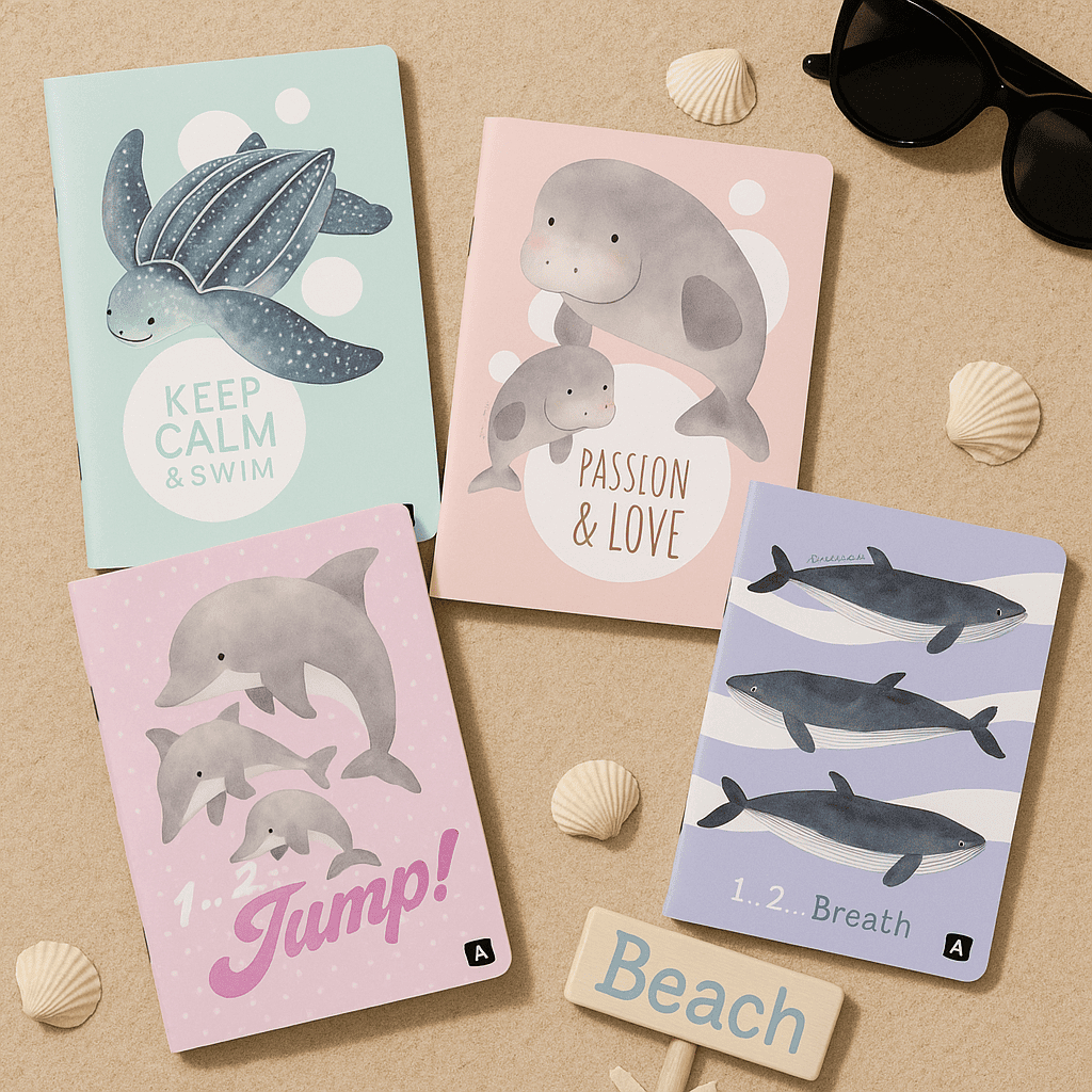 The Artist Collection สมุดโน้ต A5 เย็บกลาง Save Sea Life