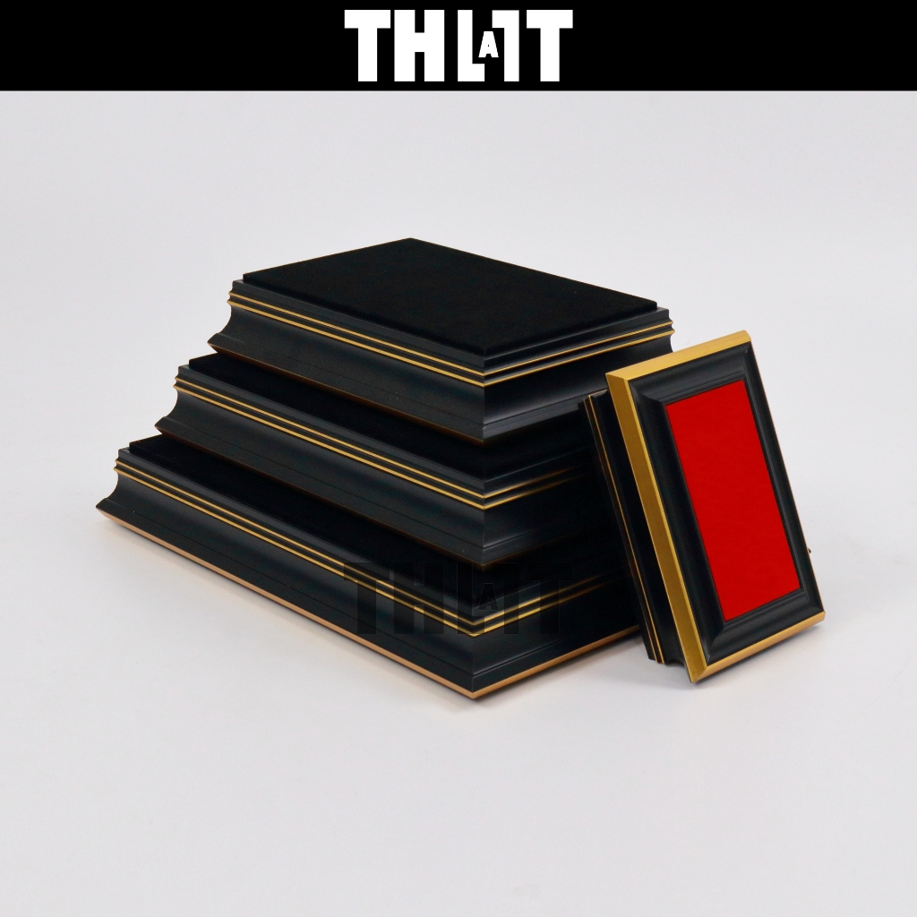 ฐานรองพระ สีดำ แท่นวางพระ สไตล์มินิมอล โมเดิร์น ตู้ครอบพระ thatall..