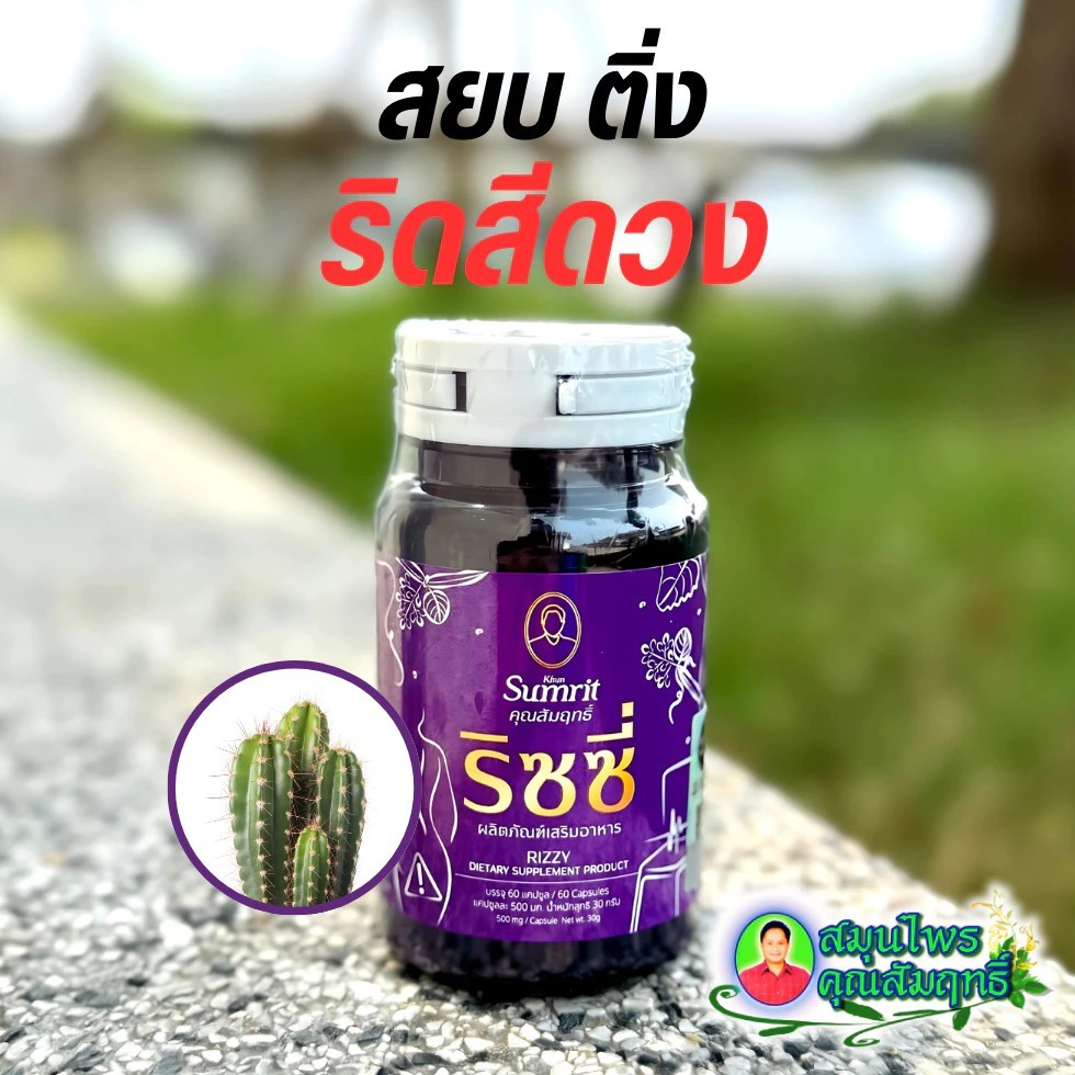 ริซซี่ คุณสัมฤทธิ์ จัดการริดสีดวงทุกระยะ กระปุก 60 แคปซูล