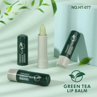 {12แท่ง} TANAKO Green Tea Lip Balm ลิปบาล์มชาเขียว บำรุงริมฝีปาก ชุ่มชื้นตลอดวัน (ไม่มีสี) no.HT077