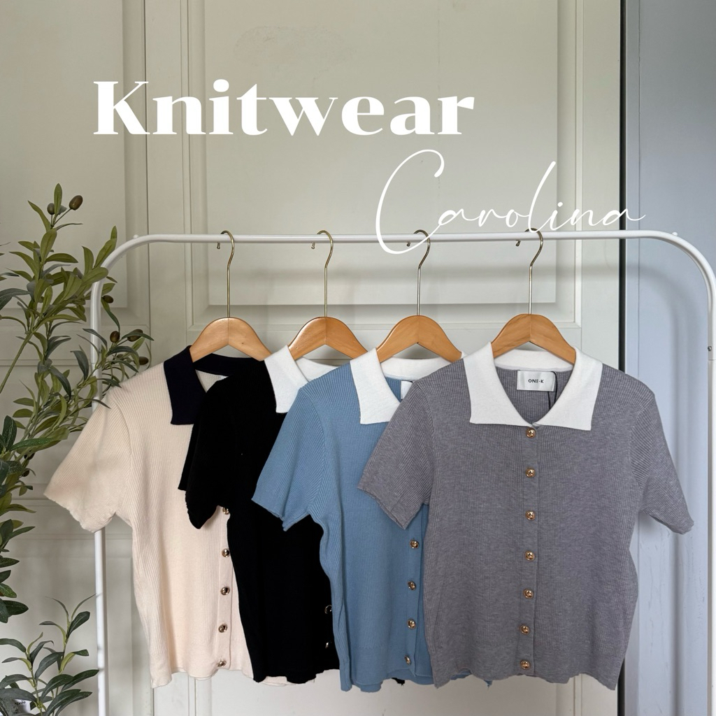 [ป้าย One-K] เสื้อไหมพรมงานผ้าร่องแบบใหม่มี detail ปกแบบทูโทนงานกระดุมแกะได้ทุกเม็ดน่ารักทุกสี￼