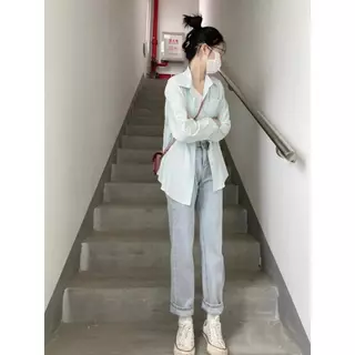 เสื้อเชิ้ตผู้หญิง ผ้าบางเบา - สีสุภาพ ใส่ทำงานหรือไปเที่ยว | ไซส์ S-XXL"