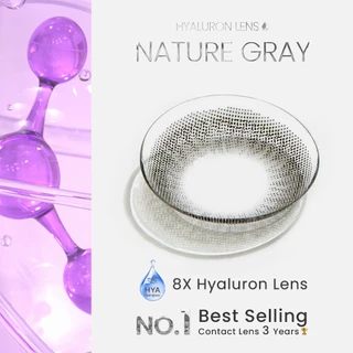 [ ซื้อ2คู่ถูกกว่า ] GLAM Hyaluron Lens💧รุ่น Nature Gray เลนส์ไฮยาลูรอน สำหรับคนตาแห้ง ตอบโจทย์คนรักสุขภาพดวงตา