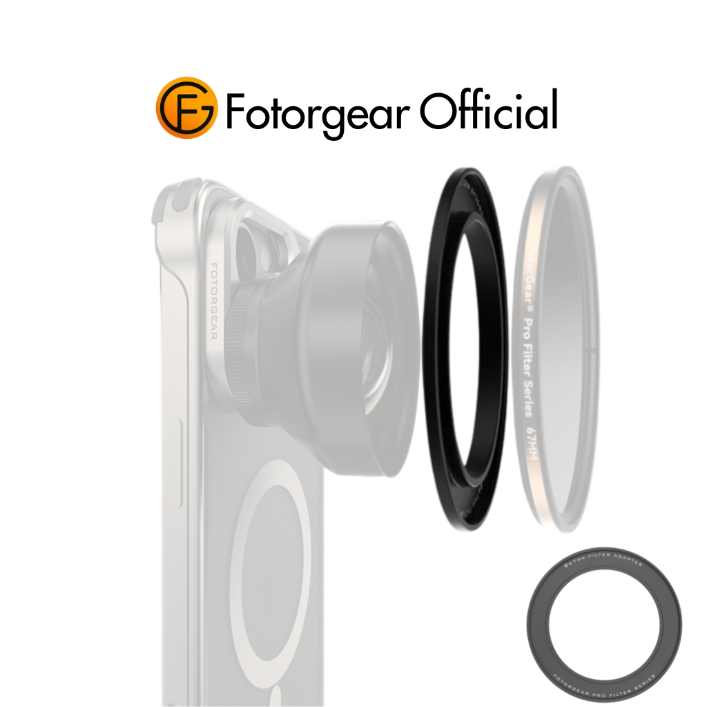 Fotorgear Lens Filter Adapter อะแดปเตอร์ฟิลเตอร์ 58/67mm ต่อเลนส์มือถือ ถ่ายภาพ ถ่ายวิดีโอ ส่งฟรี