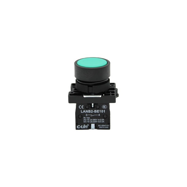 **ราคาต่อ 10 PCS.** LANB2-EA สวิตช์ปุ่มกด กดติดปล่อยดับ Push Button Switch 22mm. “C-LIN” ราคา ถูกที่สุด ดีลบีเคเค แกลเลอรีภาพที่ 4