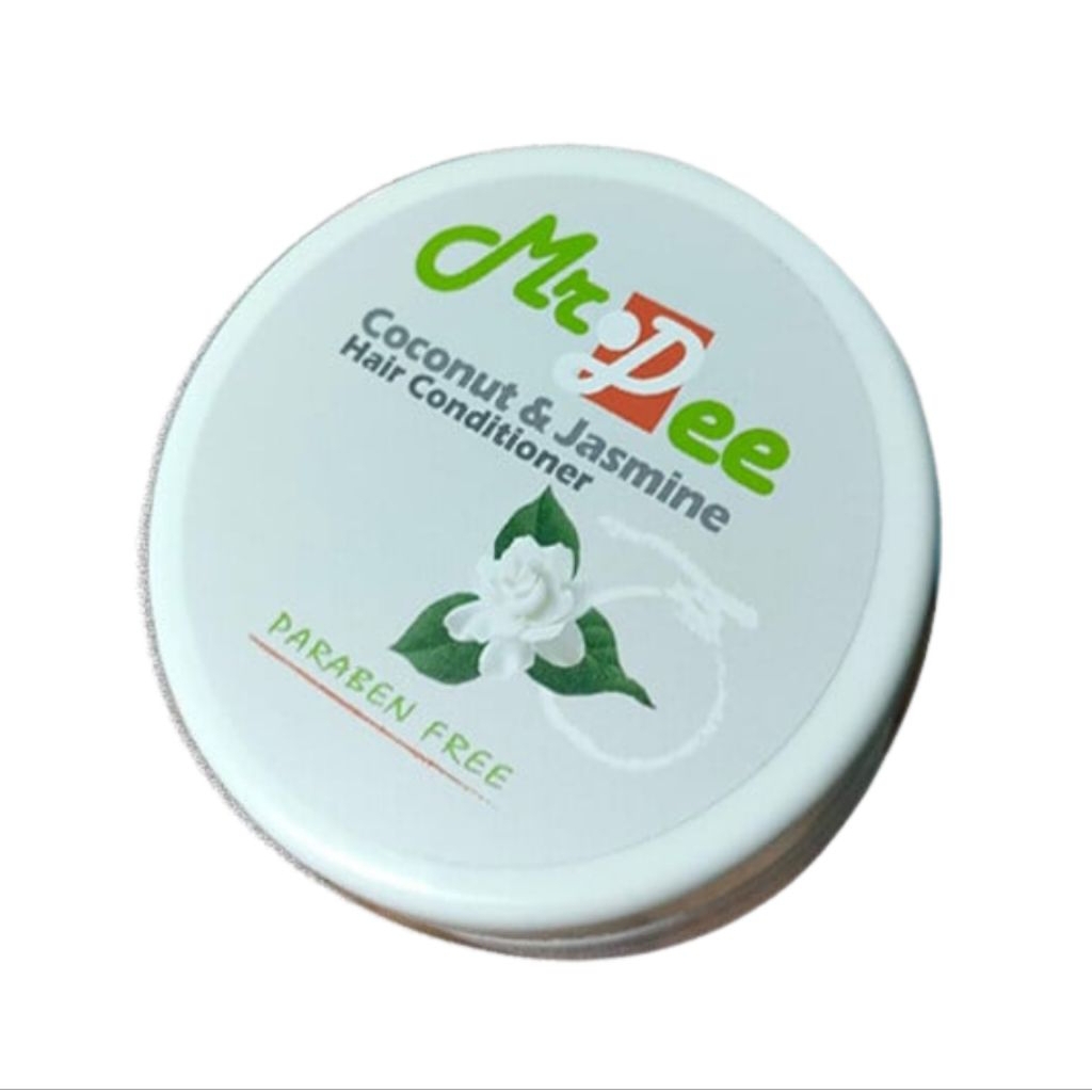 ครีมนวผม Mr.Dee  น้ำมันมะพร้าวสกัดเย็น ผสม  Shea Butter (กลิ่นมะลิ)  1 กระปุก
