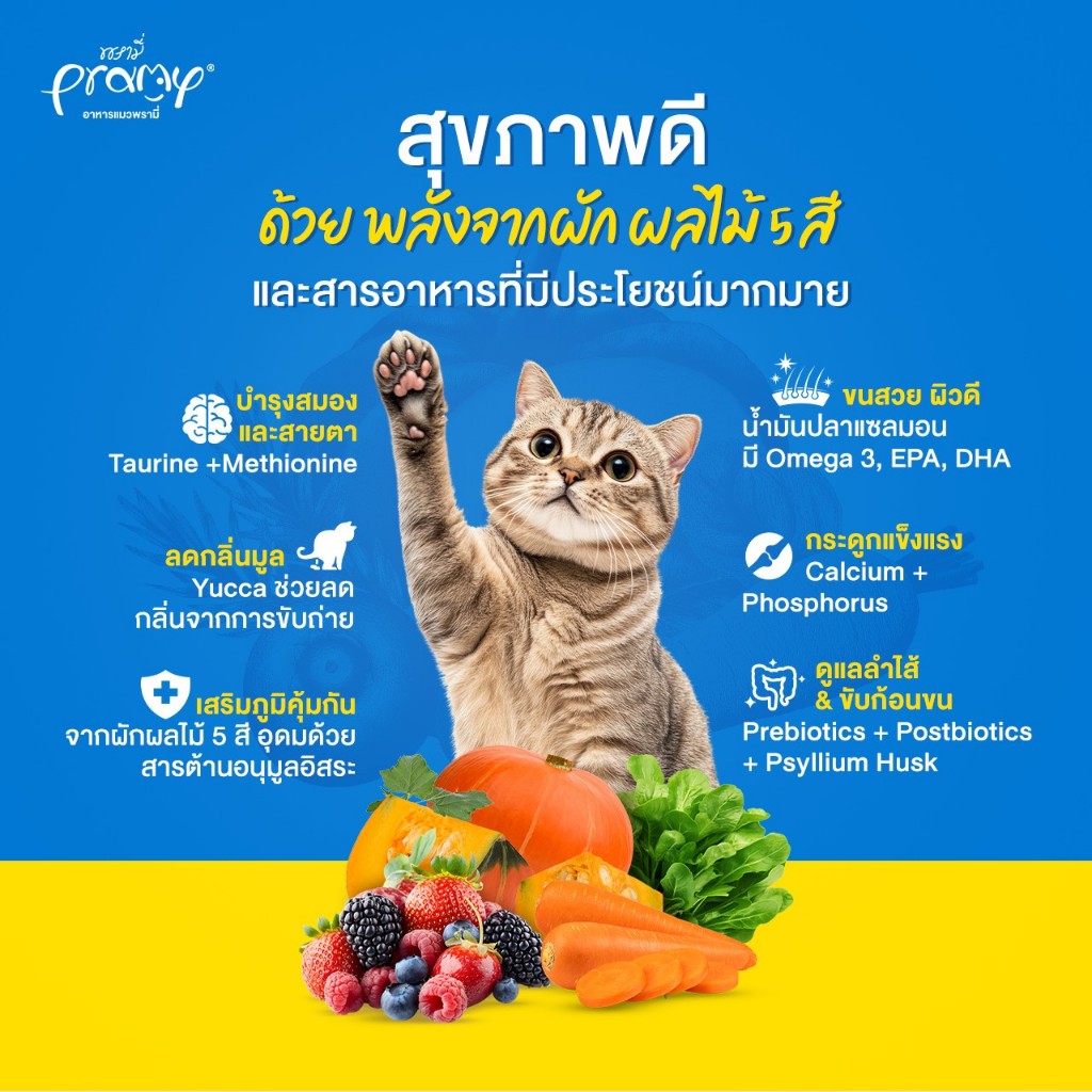 Pramy Carnivore อาหารเม็ดแมวพรามี่ คาร์นิวอร์ สูตรเน้นเนื้อแท้ ยกกระสอบ ขนาด5.6-7Kg. - รูปที่ 4