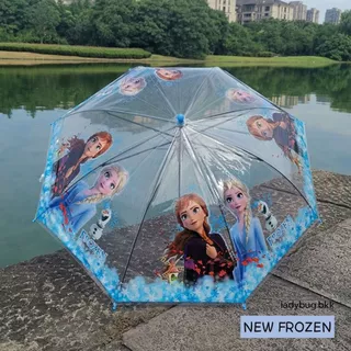 ร่มเด็ก​ ร่มกันฝนเด็ก​ ร่มเด็กใส​ ส่งไว☔ Paw patrol Frozen Elsa อวกาศ รถตักดิน ไดโนเสาร์ Unicorn