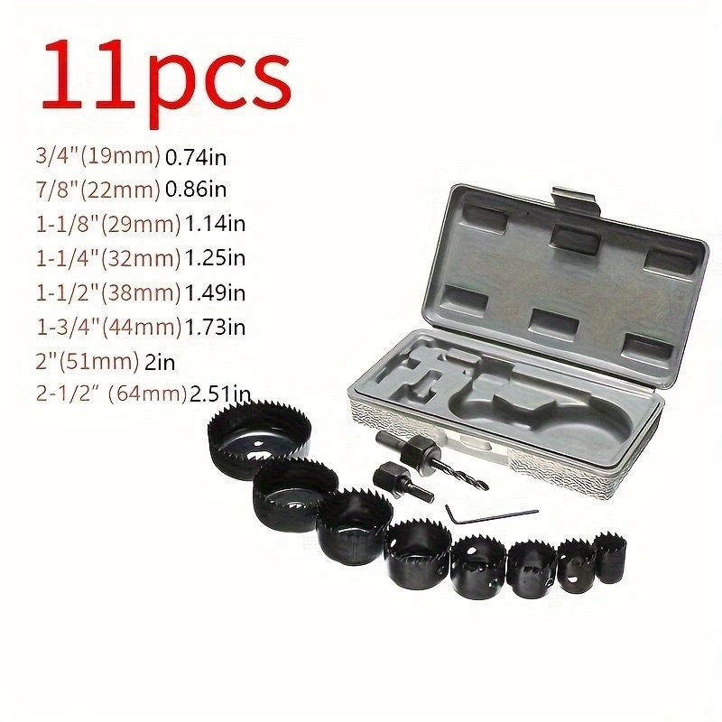 YP-502 ชุดโฮลซอเจาะไม้ 11 ชิ้น