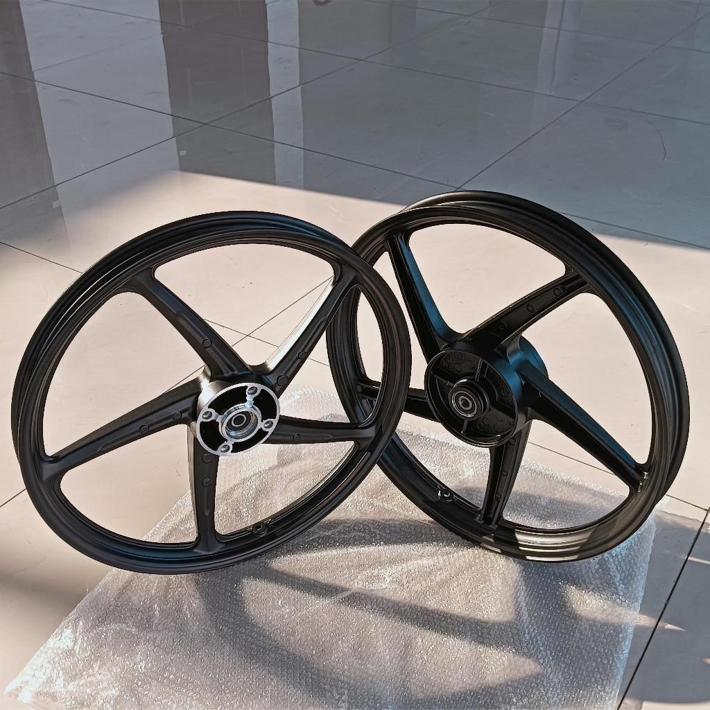 wave125S 5ก้าน ล้อแม็ก เวฟ125s หน้าดิสหลังดั้ม ขนาด 1.4x17-1.6x17  ราคาสินค้าต่อ 1คู่ มาพร้อมลูกปืน