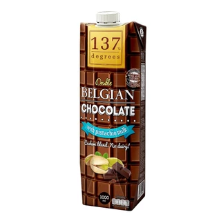 (4 กล่อง)137 ดีกรี นมพิสตาชิโอสูตรดับเบิ้ลช็อคโกแลต ขนาด 1000ml x 4 (Pistachio Milk Double Chocolate 137 Degrees Brand)